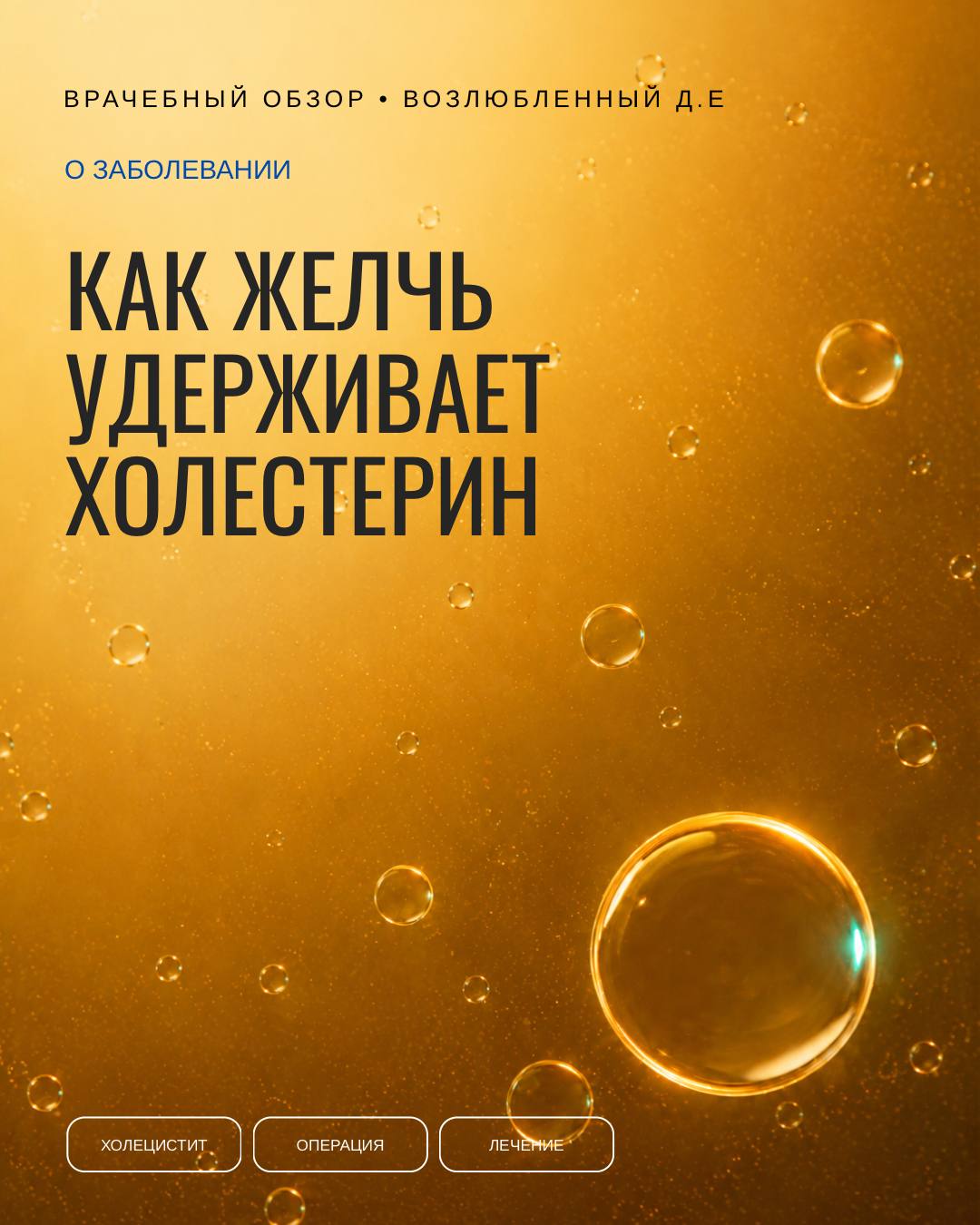 Как желчь удерживает холестерин
