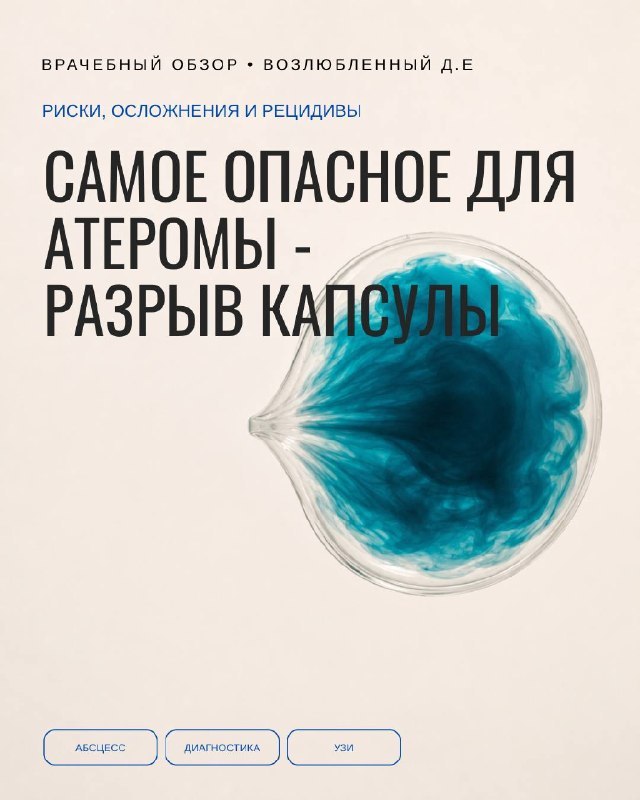 Профилактика нагноения атеромы сводится к одному: не рвать капсулу